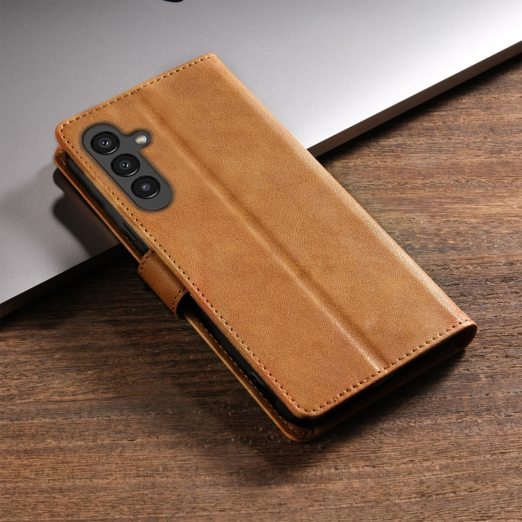 For Samsung Galaxy S24+ 5G N.BEKUS CSJ-P1 Solid Color Leather Phone Case(Brown) - free shipping - PMC Jewellery - Order now!
