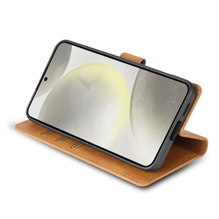 For Samsung Galaxy S24+ 5G N.BEKUS CSJ-P1 Solid Color Leather Phone Case(Brown) - free shipping - PMC Jewellery - Order now!
