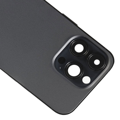 For iPhone 14 Pro Max Battery Back Cover with Side Keys & Card Tray, Version:CE EU Version(Black) - Back Cover by PMC Jewellery | Online Shopping South Africa | PMC Jewellery | Buy Now Pay Later Mobicred