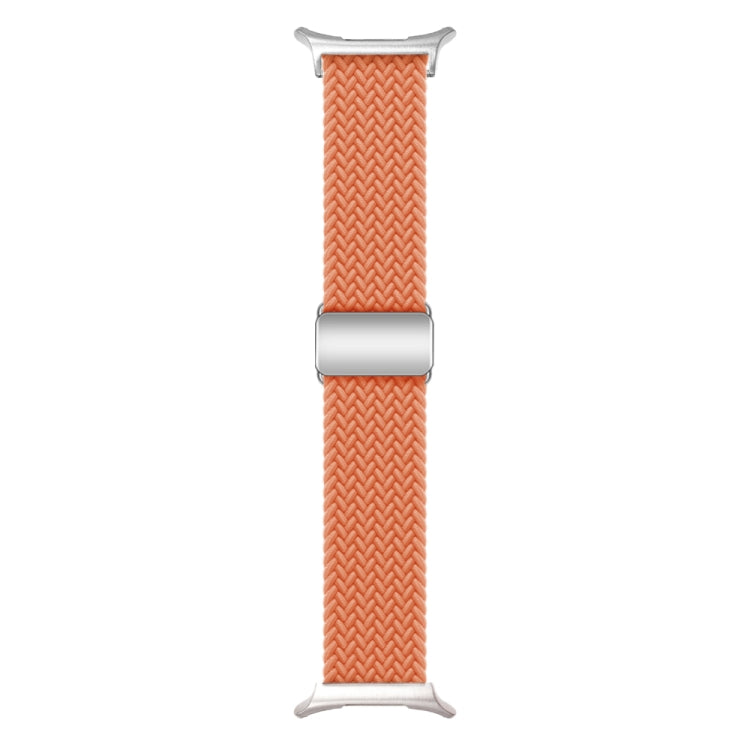 For Samsung Galaxy Watch Ultra 47mm Nylon Loop Magnetic Buckle Watch Band(Orange) - Watch Bands by PMC Jewellery | Online Shopping South Africa | PMC Jewellery | Buy Now Pay Later Mobicred