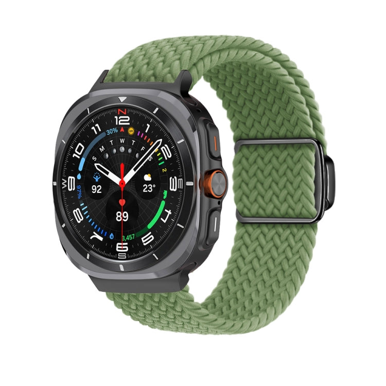 For Samsung Galaxy Watch Ultra 47mm Nylon Loop Magnetic Buckle Watch Band(Cactus) - Watch Bands by PMC Jewellery | Online Shopping South Africa | PMC Jewellery | Buy Now Pay Later Mobicred