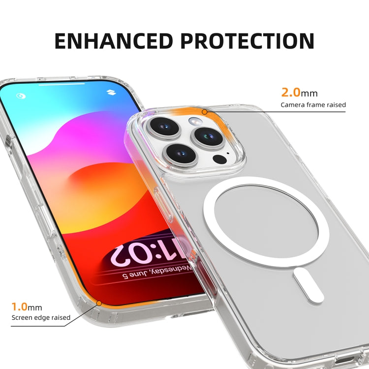 For iPhone 16 Pro Mutural Ice Series MagSafe Magnetic TPU Phone Case(Transparent) - iPhone 16 Pro Cases by Mutural | Online Shopping South Africa | PMC Jewellery | Buy Now Pay Later Mobicred