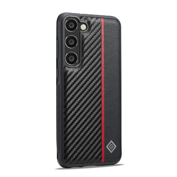 For Samsung Galaxy S24 FE 5G LC.IMEEKE 3 in 1 Carbon Fiber Texture Shockproof Phone Case(Black) - Galaxy S24 FE 5G Cases by LC.IMEEKE | Online Shopping South Africa | PMC Jewellery | Buy Now Pay Later Mobicred