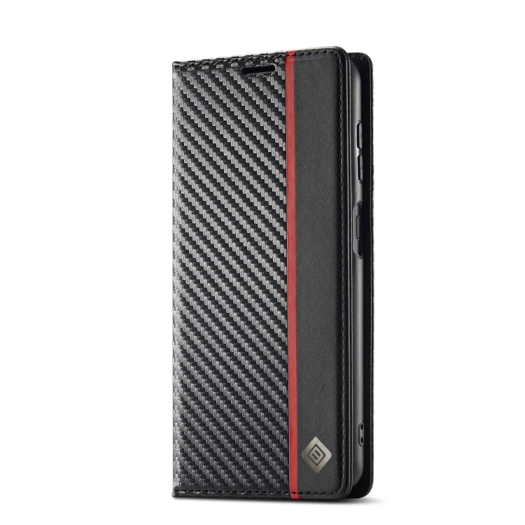 For Samsung Galaxy S24 FE 5G LC.IMEEKE Carbon Fiber Leather Phone Case(Vertical Black) - Galaxy S24 FE 5G Cases by LC.IMEEKE | Online Shopping South Africa | PMC Jewellery | Buy Now Pay Later Mobicred