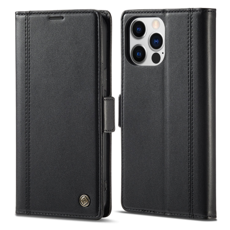 For iPhone 16 Pro Max LC.IMEEKE Skin-friendly Card Slots Leather Phone Case(Black) - free shipping - PMC TechLife - Order now!