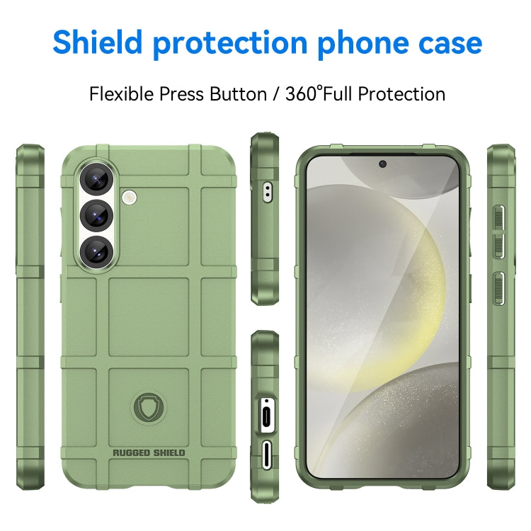 For Samsung Galaxy S25 5G Full Coverage Shockproof TPU Phone Case(Green) - Galaxy S25 5G Cases by PMC Jewellery | Online Shopping South Africa | PMC Jewellery | Buy Now Pay Later Mobicred