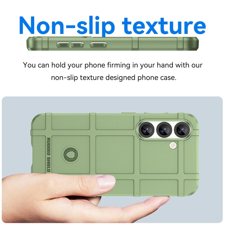 For Samsung Galaxy S25 5G Full Coverage Shockproof TPU Phone Case(Green) - Galaxy S25 5G Cases by PMC Jewellery | Online Shopping South Africa | PMC Jewellery | Buy Now Pay Later Mobicred