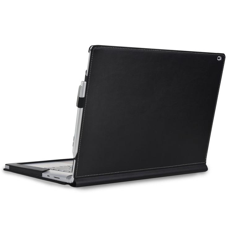 For Microsoft Surface Book 3 / 2 / 1 15 inch Deformation All-inclusive Leather Laptop Case(Black) - free shipping - PMC Jewellery - Order now!