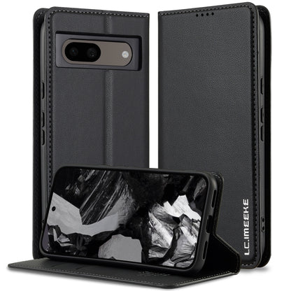 For Google Pixel 8 Pro LC.IMEEKE L1 Series Frosted Fine Texture PU Phone Case(Black) - Google Cases by LC.IMEEKE | Online Shopping South Africa | PMC Jewellery | Buy Now Pay Later Mobicred