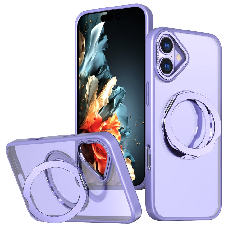 For iPhone 16 Wing Series MagSafe Magnetic Ring Holder Phone Case(Light Purple) - iPhone 16 Cases by PMC Jewellery | Online Shopping South Africa | PMC Jewellery | Buy Now Pay Later Mobicred