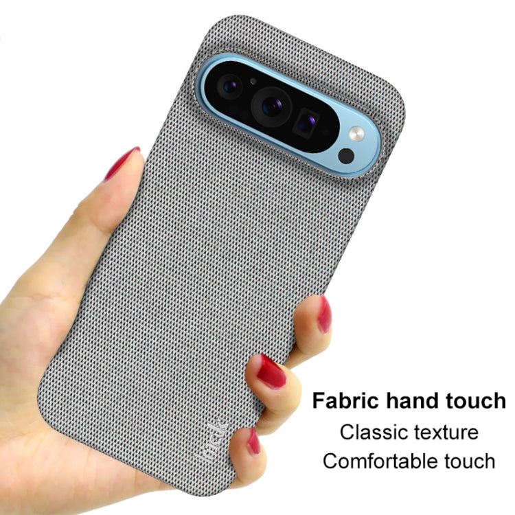 For Google Pixel 9 Pro XL imak Ruiyi Series Cloth Texture PU + PC Phone Case(Light Grey) - Google Cases by imak | Online Shopping South Africa | PMC Jewellery | Buy Now Pay Later Mobicred