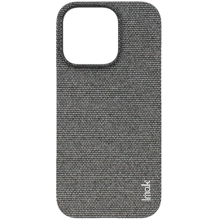 For iPhone 16 Pro imak Ruiyi Series Cloth Texture PU + PC Phone Case(Dark Grey) - iPhone 16 Pro Cases by imak | Online Shopping South Africa | PMC Jewellery | Buy Now Pay Later Mobicred