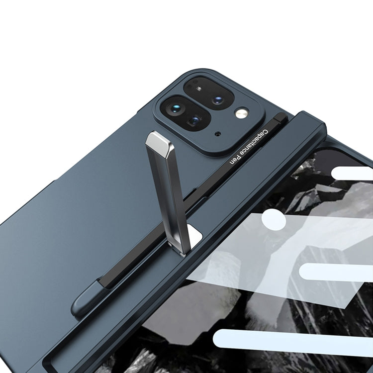 For Google Pixel 9 Pro Fold GKK Integrated Magnetic Full Coverage Flip Phone Case, Included Pen(Black) - Google Cases by GKK | Online Shopping South Africa | PMC Jewellery | Buy Now Pay Later Mobicred