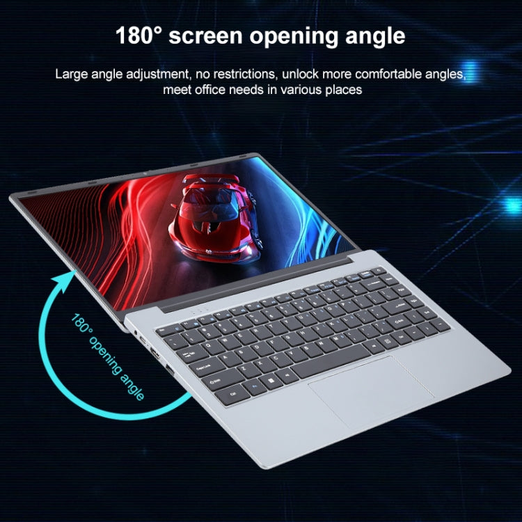 14 inch Windows 11 Laptop, 8GB+128GB, Gen 5th Intel Core i7 CPU, 180 Degree Rotation Axis(Silver) - Others by PMC Jewellery | Online Shopping South Africa | PMC Jewellery | Buy Now Pay Later Mobicred