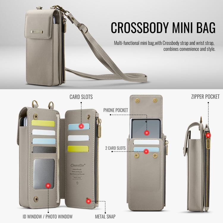 For Samsung Z Fold Series CaseMe Me50 Mini Lanyard Universal Bag(Khaki) - Galaxy Z Fold6 5G Cases by CaseMe | Online Shopping South Africa | PMC Jewellery | Buy Now Pay Later Mobicred