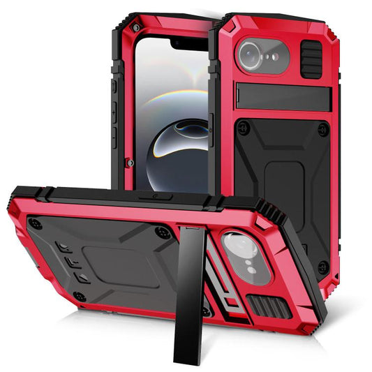 For iPhone 16e R-JUST Life Waterproof Dustproof Shockproof Phone Case(Red) - iPhone 16e Cases by R-JUST | Online Shopping South Africa | PMC Jewellery | Buy Now Pay Later Mobicred