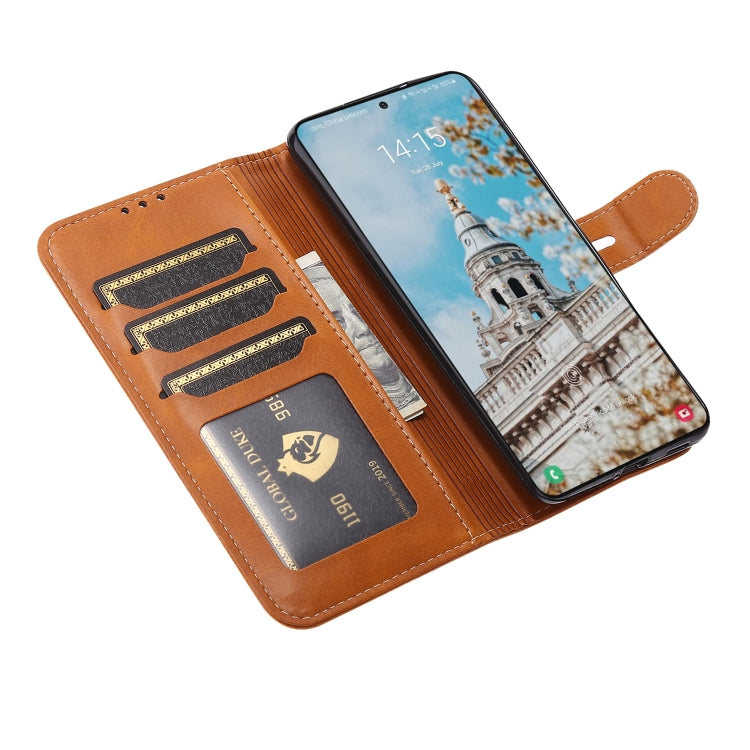 For Samsung Galaxy S25 5G Embossed Happy Cat Pattern Flip Leather Phone Case(Yellow) - Galaxy S25 5G Cases by PMC Jewellery | Online Shopping South Africa | PMC Jewellery | Buy Now Pay Later Mobicred