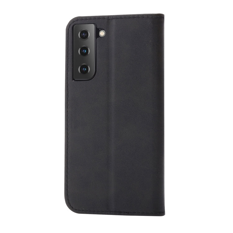 For Samsung Galaxy S25 5G Embossed Happy Cat Pattern Flip Leather Phone Case(Black) - Galaxy S25 5G Cases by PMC Jewellery | Online Shopping South Africa | PMC Jewellery | Buy Now Pay Later Mobicred