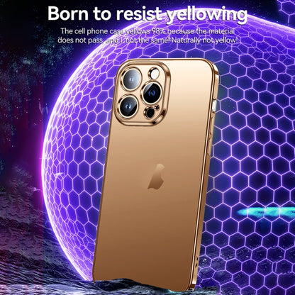 For iPhone 16 Pro Max SULADA Natural Color Series Electroplating Frosted TPU Phone Case(Gold) - iPhone 16 Pro Max Cases by SULADA | Online Shopping South Africa | PMC Jewellery | Buy Now Pay Later Mobicred