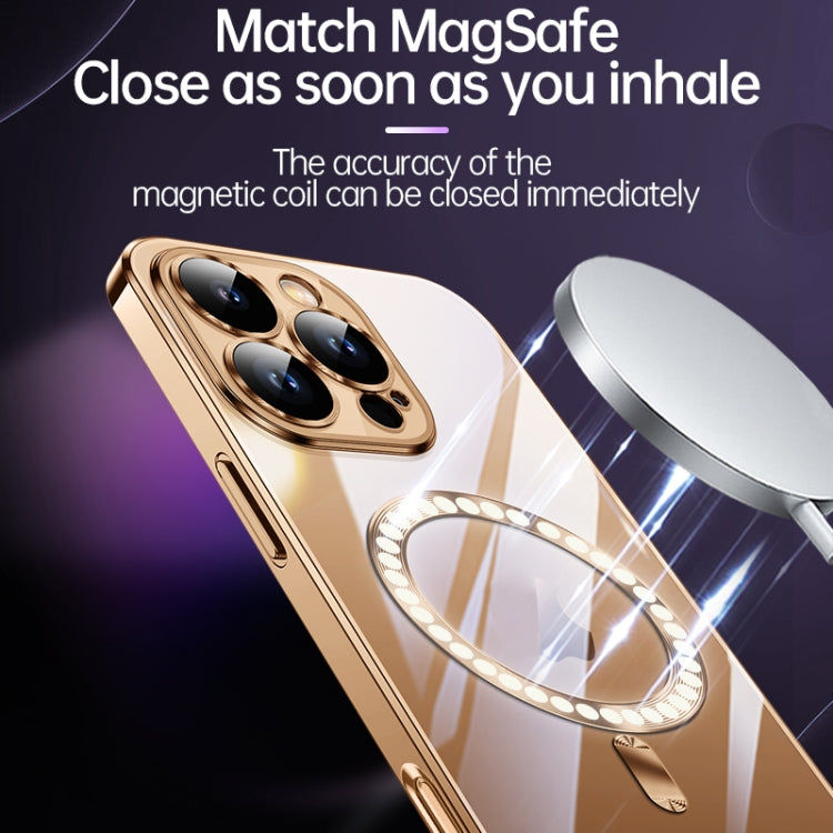 For iPhone 16 Pro Max SULADA MagSafe Plating TPU Shockproof Phone Soft Case(Gold) - iPhone 16 Pro Max Cases by SULADA | Online Shopping South Africa | PMC Jewellery | Buy Now Pay Later Mobicred