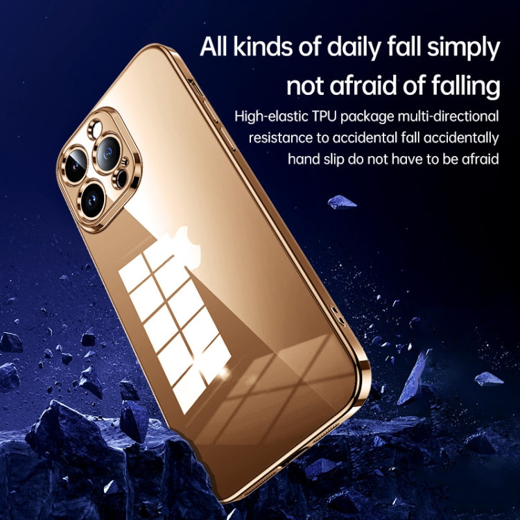 For iPhone 16 Pro Max SULADA Shine Through Series Plating TPU Transparent Phone Case(Silver) - free shipping - PMC Jewellery - Order now!