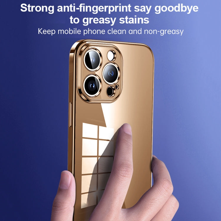 For iPhone 16 Pro Max SULADA Shine Through Series Plating TPU Transparent Phone Case(Silver) - free shipping - PMC Jewellery - Order now!
