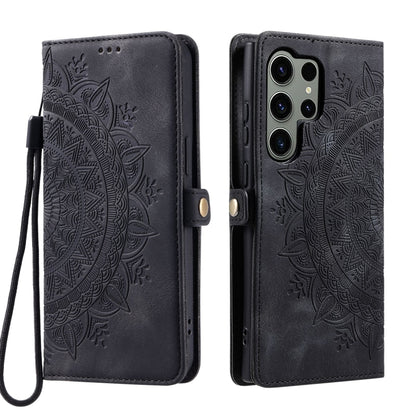 For Samsung Galaxy S25 Ultra 5G Skin Feel Totem Embossed Leather Phone Case(Black) - Galaxy S25 Ultra 5G Cases by PMC Jewellery | Online Shopping South Africa | PMC Jewellery | Buy Now Pay Later Mobicred