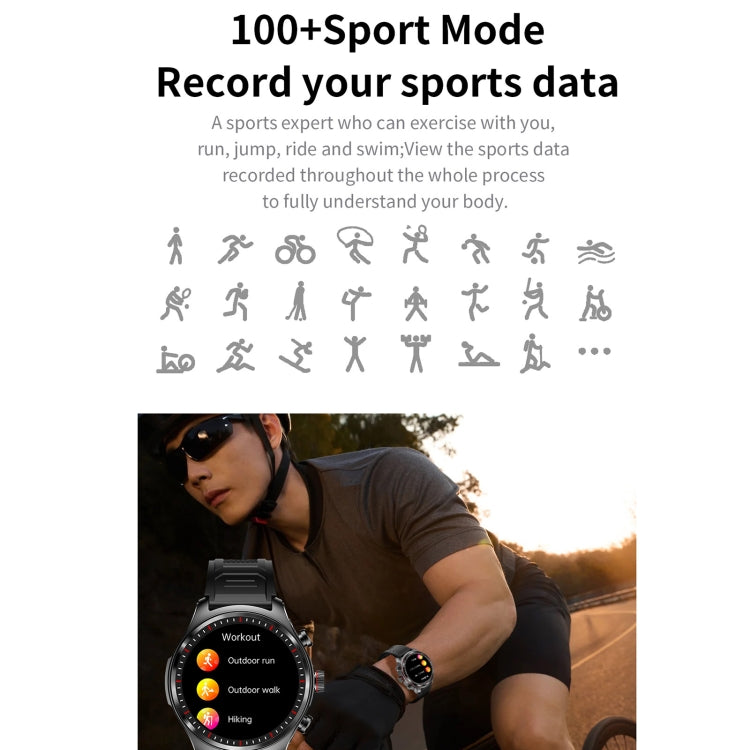 LC19 1.53 inch 2 in 1 Bluetooth Earphone IP67 Waterproof Smart Watch, Support Sleep Monitoring(Black) - Smart Watches by PMC TechLife | Online Shopping South Africa | PMC TechLife | Buy Now Pay Later Mobicred
