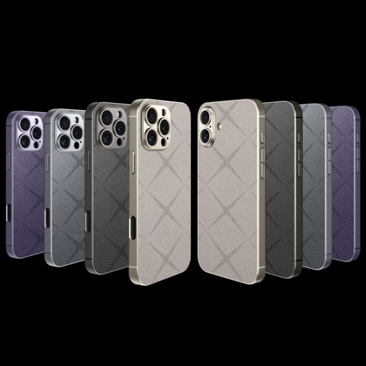 For iPhone 16 Pro Max GKK Asterism Metal Paint Skin Feel Leather Full Coverage Phone Case(Purple) - iPhone 16 Pro Max Cases by GKK | Online Shopping South Africa | PMC Jewellery | Buy Now Pay Later Mobicred