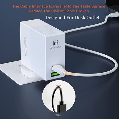 LDNIO A2620C PD3.0 65W USB Power Adapter Travel Charger with Type-C to Type-C Cable, UK Plug - USB Charger by LDNIO | Online Shopping South Africa | PMC Jewellery | Buy Now Pay Later Mobicred