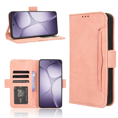 For Redmi K70 Ultra Skin Feel Calf Texture Card Slots Leather Phone Case(Pink) - Xiaomi Cases by PMC Jewellery | Online Shopping South Africa | PMC Jewellery | Buy Now Pay Later Mobicred