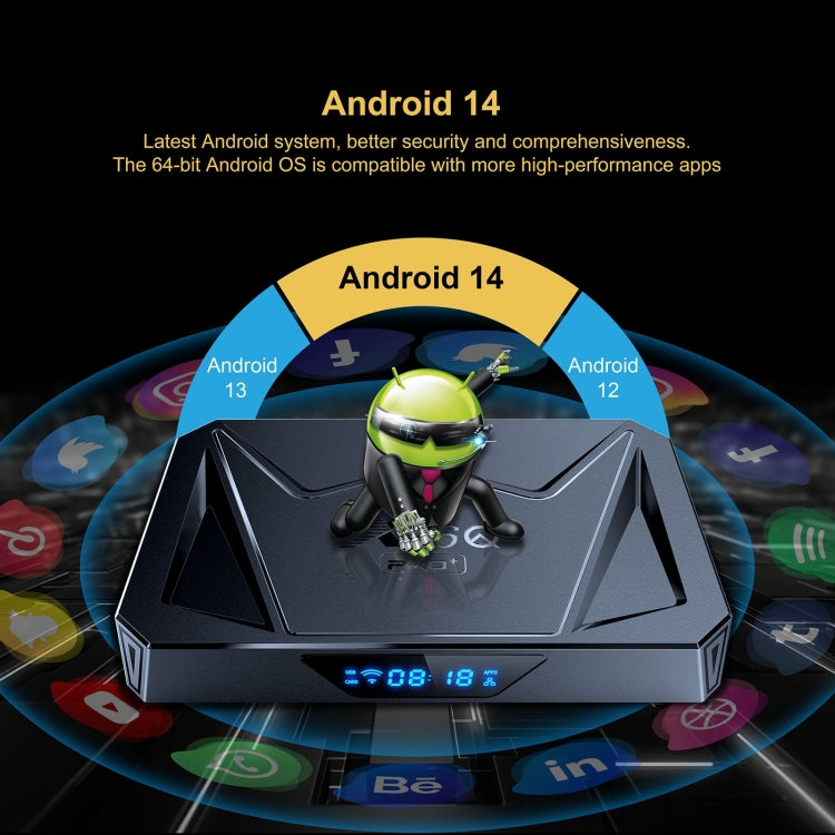 X96Q Pro+ Cortex-A55 Android 14 Octa-core CPU 4K HD Internet Set-top Box, RAM:4GB+32GB(UK Plug) - Others by PMC Jewellery | Online Shopping South Africa | PMC Jewellery | Buy Now Pay Later Mobicred