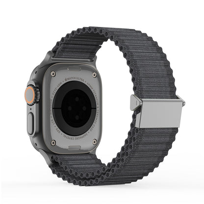 For Apple Watch SE 44mm DUX DUCIS YC Series Ocean Nylon Watch Band(Dark Grey) - Watch Bands by DUX DUCIS | Online Shopping South Africa | PMC Jewellery | Buy Now Pay Later Mobicred