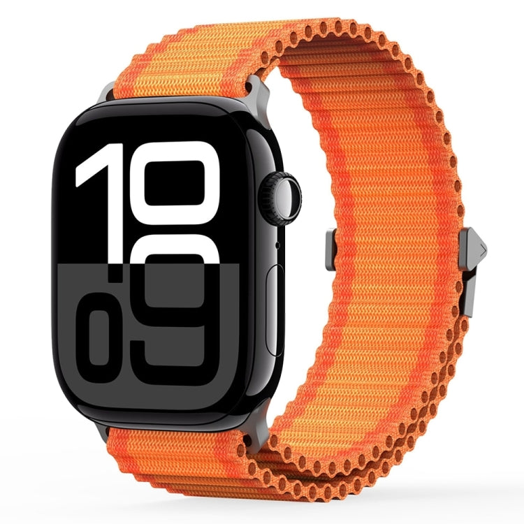 For Apple Watch Series 10 42mm DUX DUCIS YC Series Ocean Nylon Watch Band(Orange) - Watch Bands by DUX DUCIS | Online Shopping South Africa | PMC Jewellery | Buy Now Pay Later Mobicred