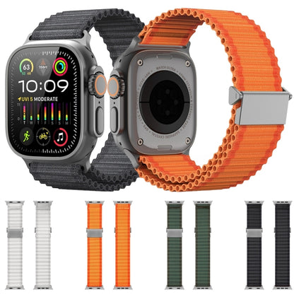 For Apple Watch Series 10 42mm DUX DUCIS YC Series Ocean Nylon Watch Band(Orange) - Watch Bands by DUX DUCIS | Online Shopping South Africa | PMC Jewellery | Buy Now Pay Later Mobicred