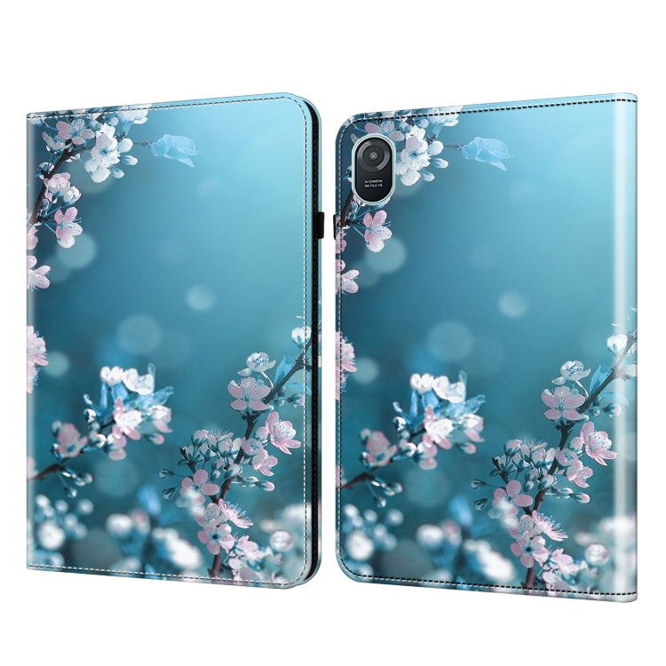 For Honor Pad 8 Crystal Texture Painted Leather Tablet Case(Plum Bossom) - Honor by PMC TechLife | Online Shopping South Africa | PMC TechLife | Buy Now Pay Later Mobicred