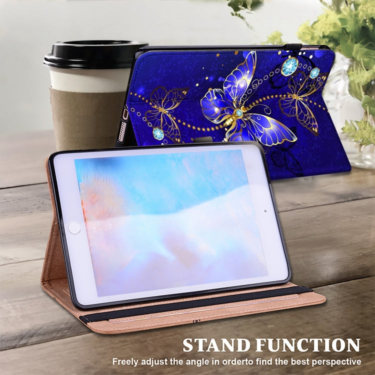 For Honor Pad X9 Crystal Texture Painted Leather Tablet Case(Diamond Butterflies) - Honor by PMC TechLife | Online Shopping South Africa | PMC TechLife | Buy Now Pay Later Mobicred