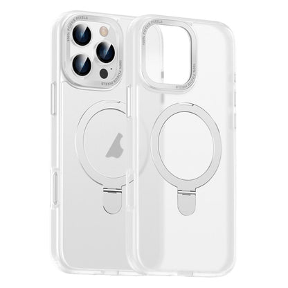 For iPhone 16 Pro Max Skin Feel MagSafe Magnetic Holder Phone Case(Transparent) - iPhone 16 Pro Max Cases by PMC Jewellery | Online Shopping South Africa | PMC Jewellery | Buy Now Pay Later Mobicred