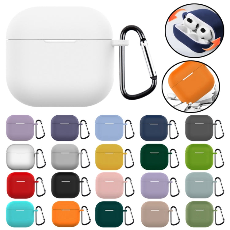 For AirPods 4 Silicone Earphone Protective Case with Hook(Mint Green) - free shipping - PMC Jewellery - Order now!
