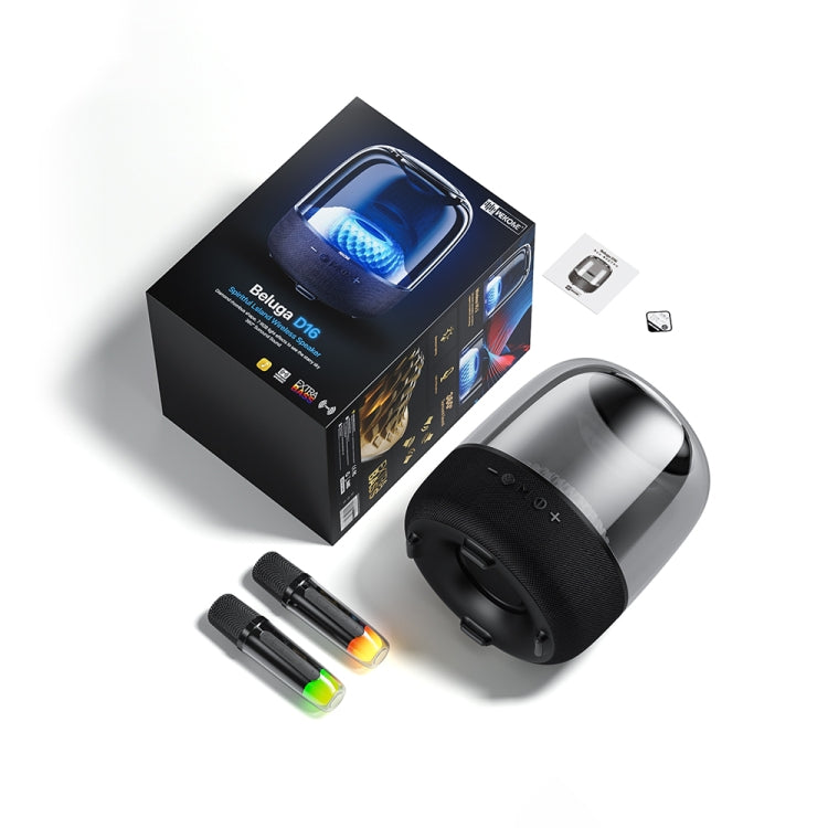 WEKOME Beluga D16 Spiritful Island Desktop Bluetooth Speaker With Dual Microphones(Black) - Desktop Speaker by WK | Online Shopping South Africa | PMC Jewellery | Buy Now Pay Later Mobicred