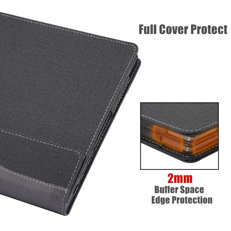For Dell Latitude 7650 16 inch Leather Laptop Shockproof Protective Case(Wine Red) - Screen & Keyboard Cover by PMC Jewellery | Online Shopping South Africa | PMC Jewellery | Buy Now Pay Later Mobicred