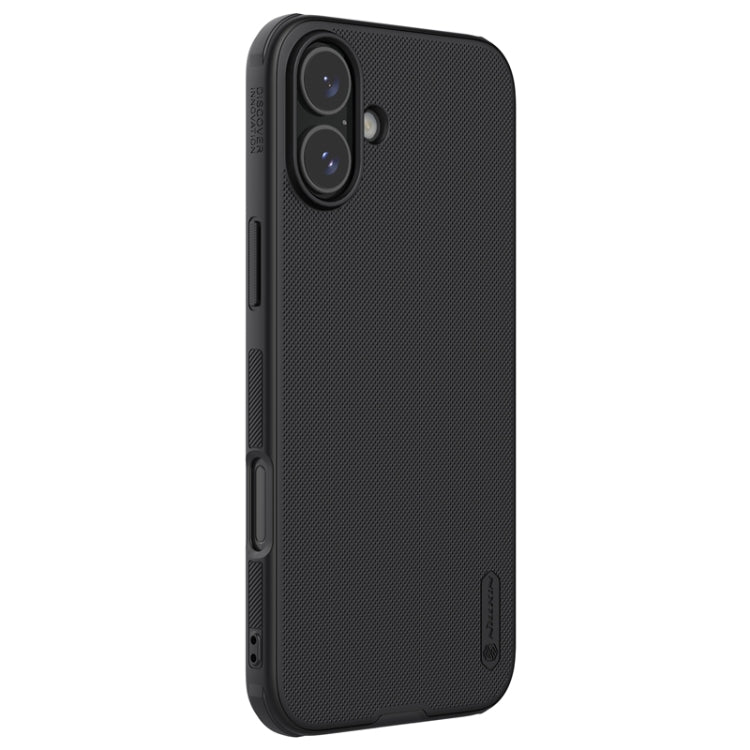 For iPhone 16 Plus NILLKIN Frosted Shield Pro PC + TPU Phone Case(Black) - iPhone 16 Plus Cases by NILLKIN | Online Shopping South Africa | PMC Jewellery | Buy Now Pay Later Mobicred