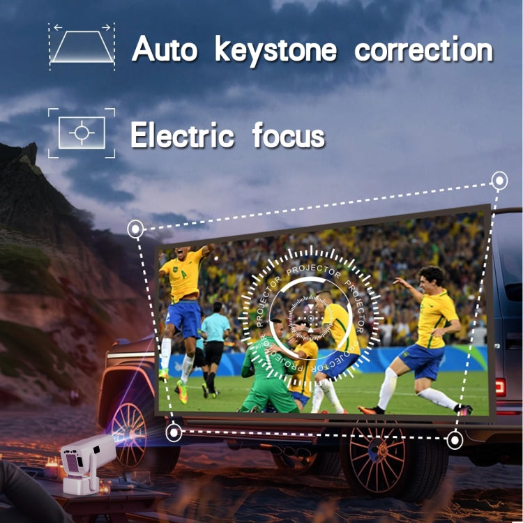 Y7S 720P Android 11 OS Portable Home WiFi Projector with Speaker, CPU:Allwinner H713(UK Plug) - Mini Projector by PMC Jewellery | Online Shopping South Africa | PMC Jewellery | Buy Now Pay Later Mobicred