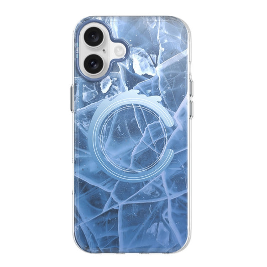 For iPhone 16 TGVIS Grace Series MagSafe Magnetic Phone Case(Glacier) - iPhone 16 Cases by TGVIS | Online Shopping South Africa | PMC Jewellery | Buy Now Pay Later Mobicred