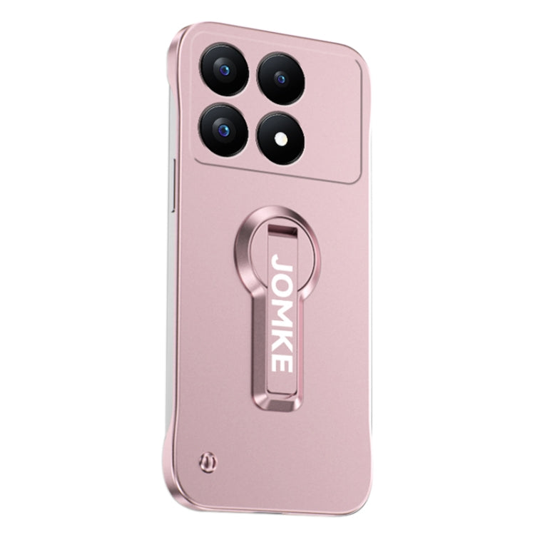 For Redmi K70 Baking Varnish 360 Rotate Holder No Frame PC Phone Case(Pink) - K70 Cases by PMC Jewellery | Online Shopping South Africa | PMC Jewellery | Buy Now Pay Later Mobicred