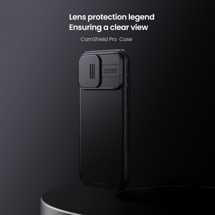 For iPhone 16 Pro Max NILLKIN CamShield Pro PC Phone Case(Black) - free shipping - PMC Jewellery - Order now!