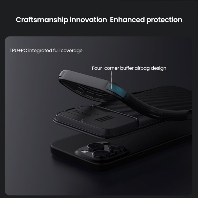 For iPhone 16 Pro Max NILLKIN CamShield Pro PC Phone Case(Black) - iPhone 16 Pro Max Cases by NILLKIN | Online Shopping South Africa | PMC Jewellery | Buy Now Pay Later Mobicred