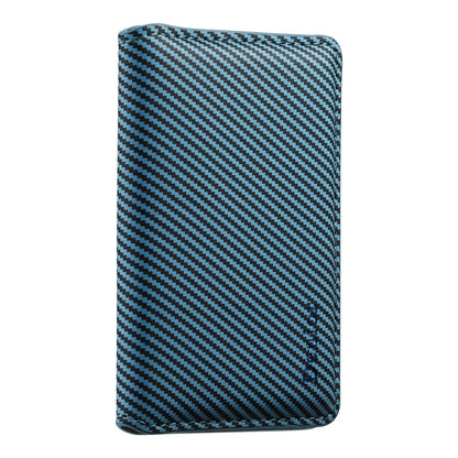 Denior V13 Magsafe Wallet Carbon Fiber Texture Leather Magnetic Card Holder Bag(Blue) - Others Accessories by Denior | Online Shopping South Africa | PMC Jewellery | Buy Now Pay Later Mobicred