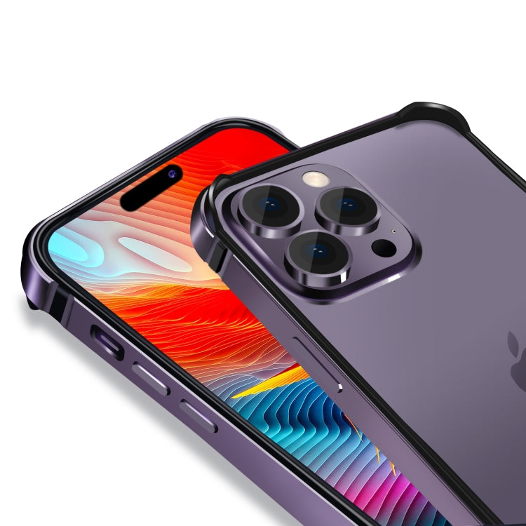 For iPhone 16 Plus TPU + Aluminum Alloy Frame Phone Case(Silver) - free shipping - PMC Jewellery - Order now!