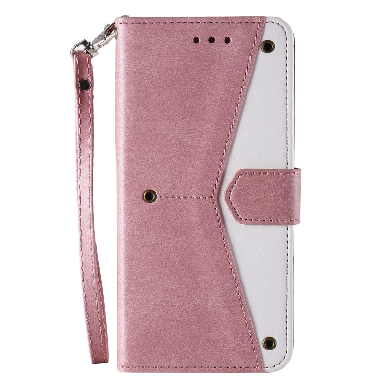 For Samsung Galaxy S25 Ultra 5G Nail Skin Feel Stitching Calf Texture Leather Phone Case(Rose Gold) - Galaxy S25 Ultra 5G Cases by PMC Jewellery | Online Shopping South Africa | PMC Jewellery | Buy Now Pay Later Mobicred